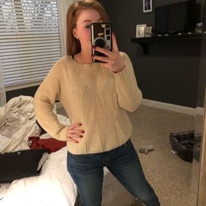 wet seal cream XS sweater